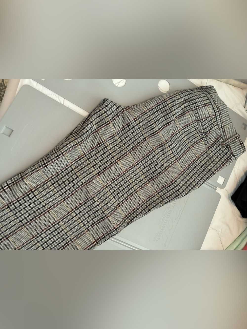 J. Crew City Fit Wool Plaid Skimmer Pant
